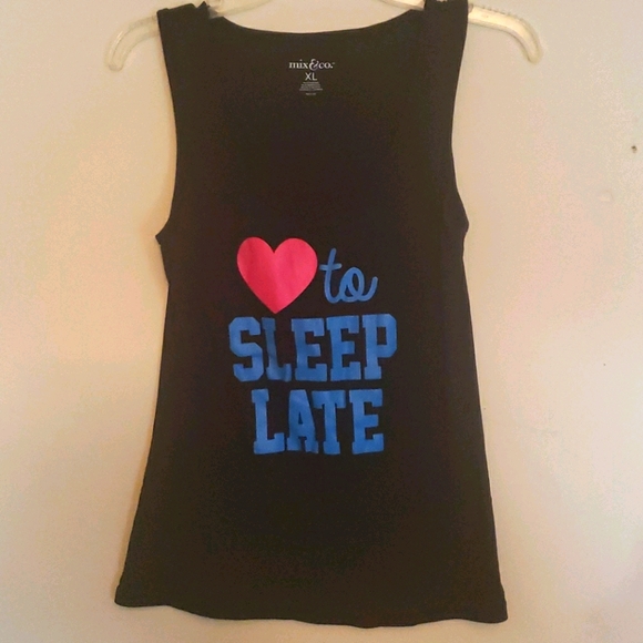 Mix & Co. Other - FREE (With purchase) NWOT Mix & Co Graphic Ribbed Pajama Tank Top